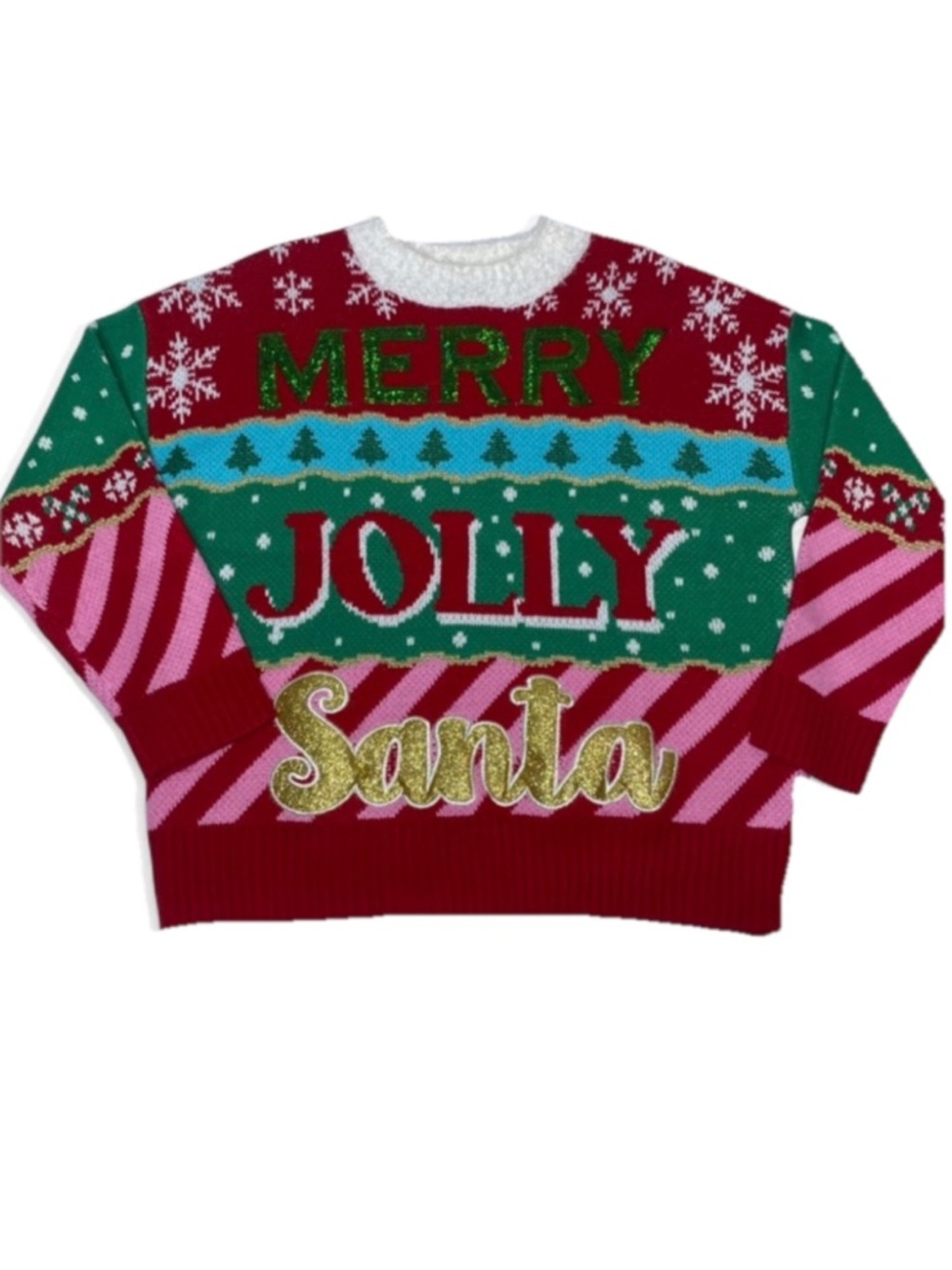 33 Degrees Women’s Red & Green Christmas Sweater Size XS